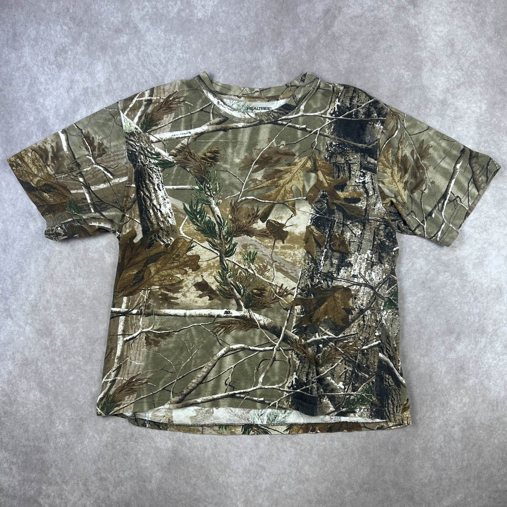 REALTREE Camo Tshirt Cotton Camouflage Size Large (40-42)